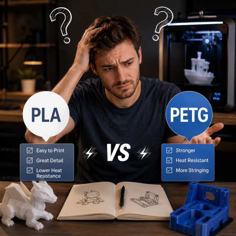 Jahora3d PLA vs PETG