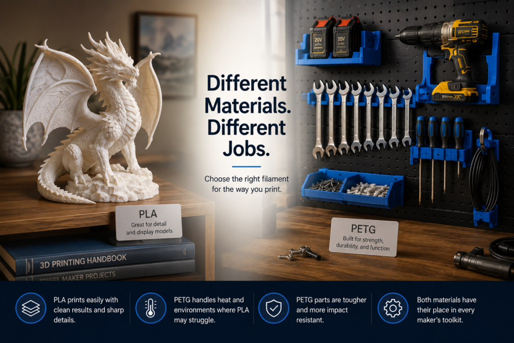 Where PLA and PETG Feel Different in Everyday Printing​